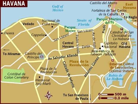 નકશો Habana